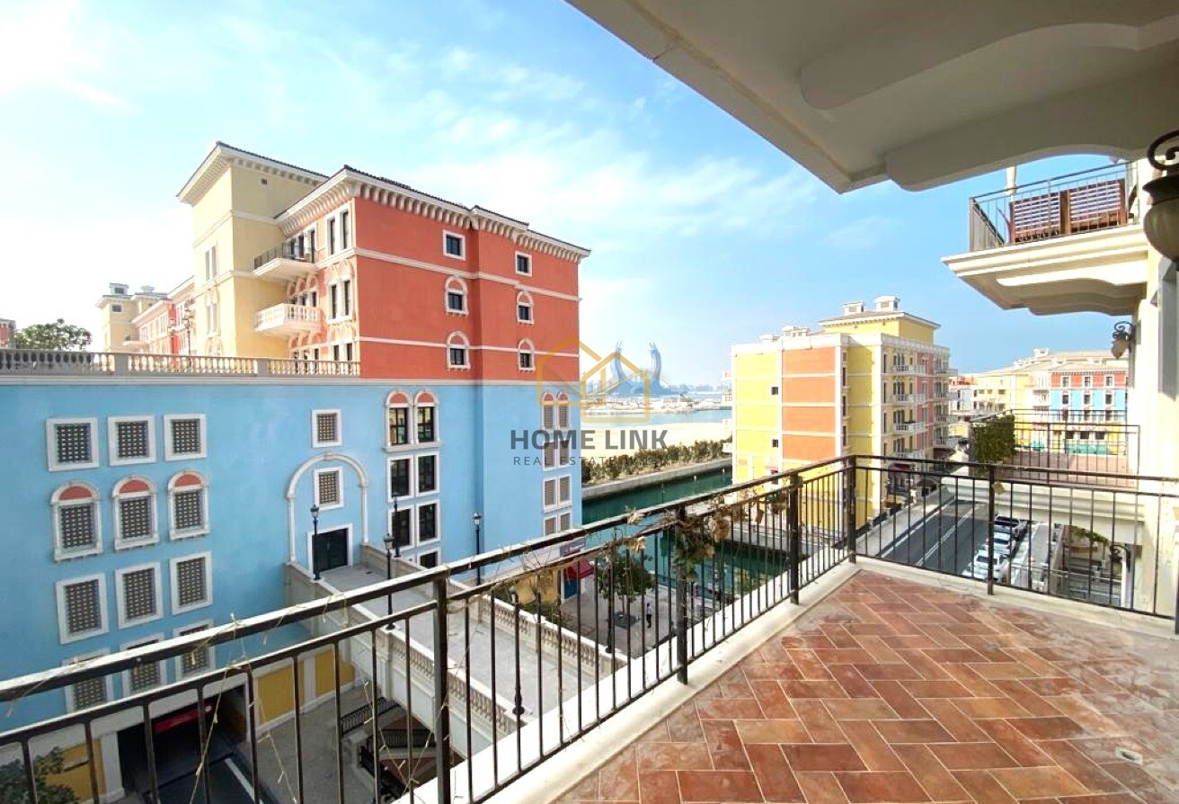 1BR SEMI-FURNISHED | QANAT QUARTIER| BALCONY VIEW
